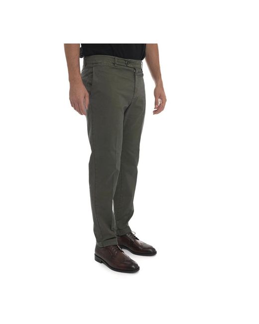 Berwich Yretrogd Chino in het Gray voor heren