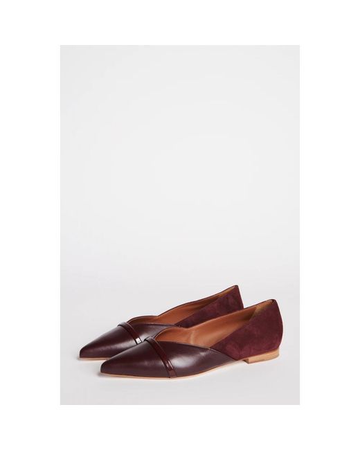 Malone Souliers Red Ballerinas