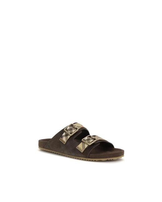 Burberry Brown Sliders for men