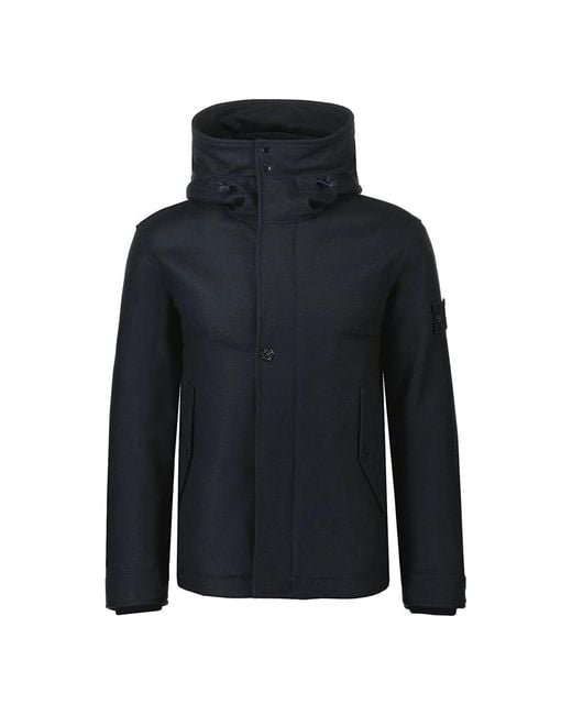 Stone Island Blue Light Jackets for men