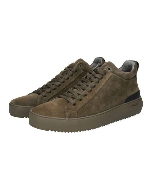 Blackstone Monochrome Sneaker in Green für Herren