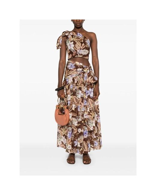 Maxi Skirts Zimmermann de color Brown