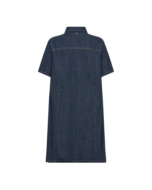 Mos Mosh Blue Shirt Dresses