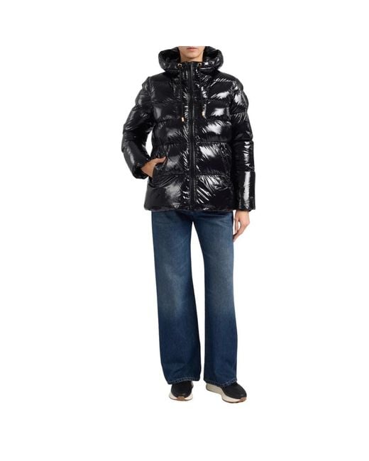 Pinko Jassen ,Zwart ,Nylon Eleodoro Caban in het Black