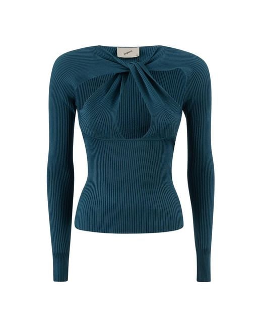 Coperni Round-Neck Knitwear in het Blue