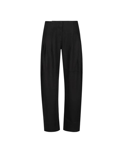 IRO Flowy Pleated Broeken in het Black
