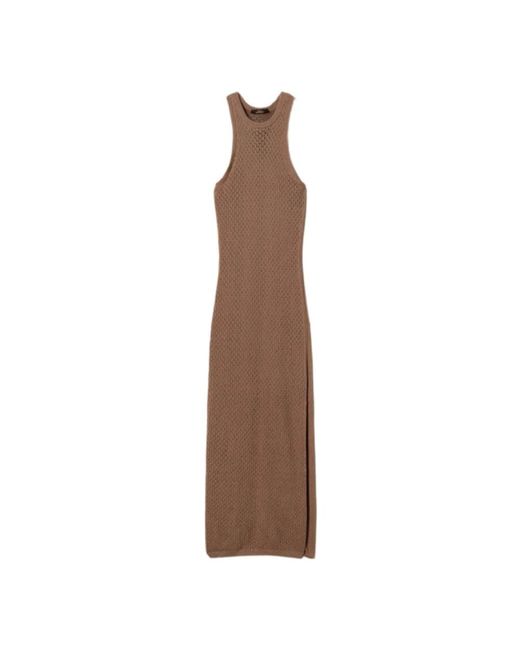 Knitted Dresses Twinset de color Brown