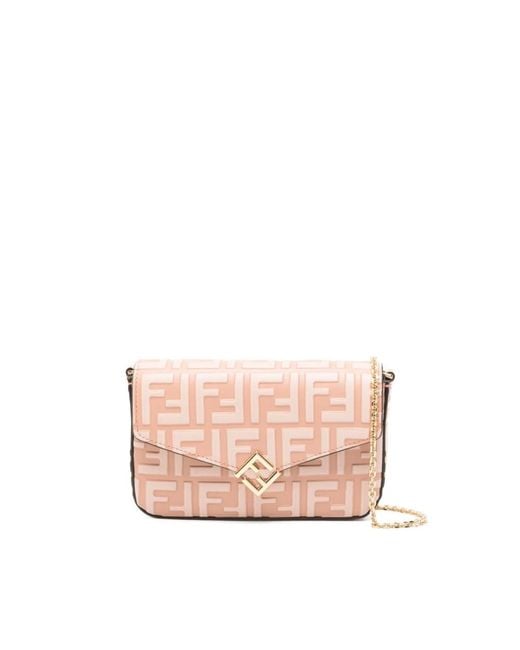 Fendi Pink Shoulder Bags