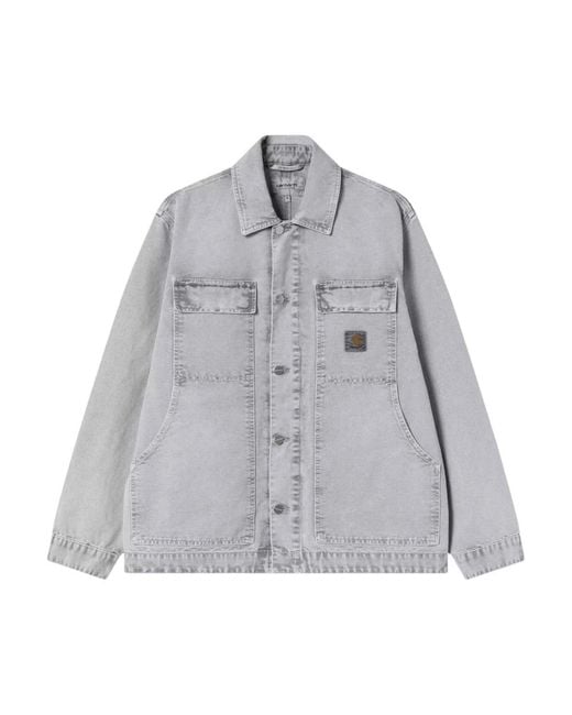 Carhartt Gray Denim Jackets for men
