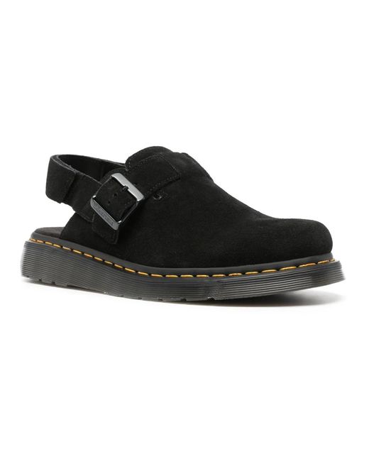Dr. Martens Schoenen ,Zwart ,Leer Flat Sandalen in het Black voor heren