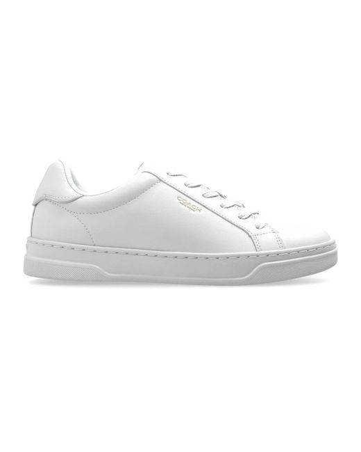 COACH Schoenen ,Wit ,Leer Sneakers High Line in het White