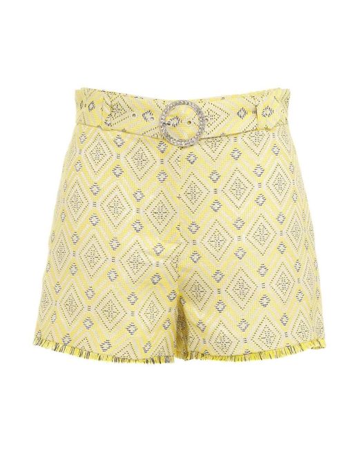 Liu Jo Yellow Short Shorts