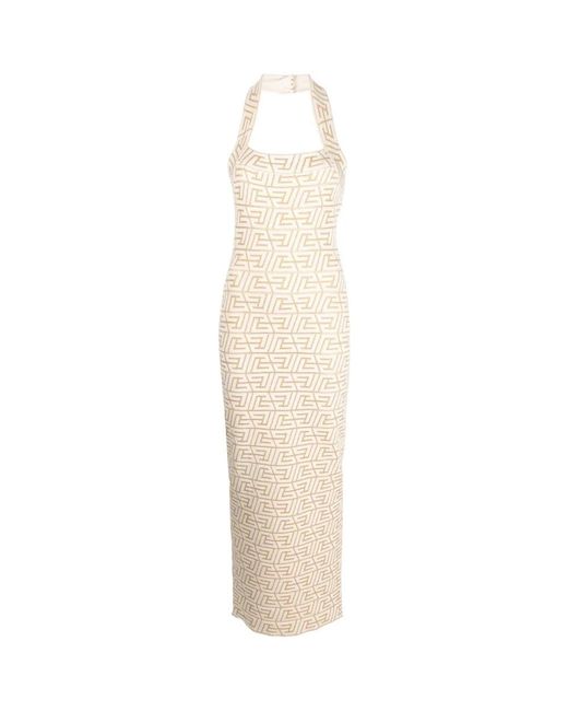 Balmain Natural Midi Dresses