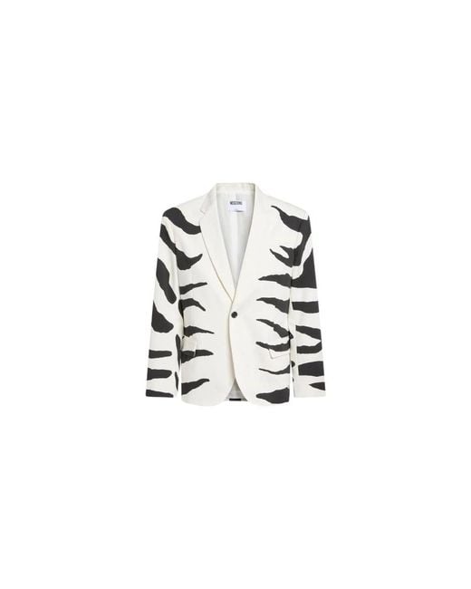 Moschino White Blazers for men
