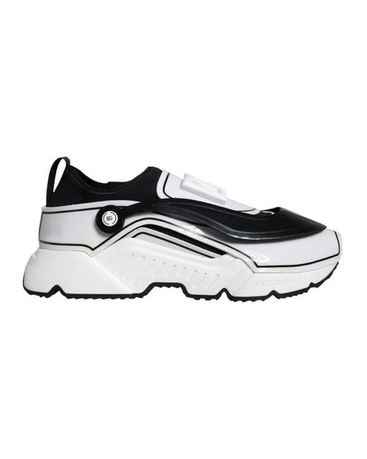 Dolce & Gabbana Chunky sole leder sneakers in Black für Herren