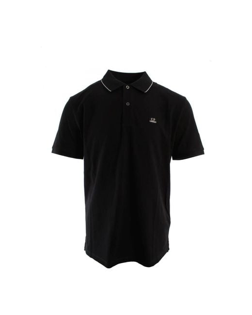 C P Company Black Polo Shirts for men