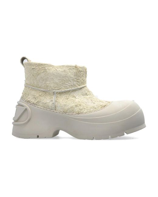 DIESEL Gray Ankle Boots for men