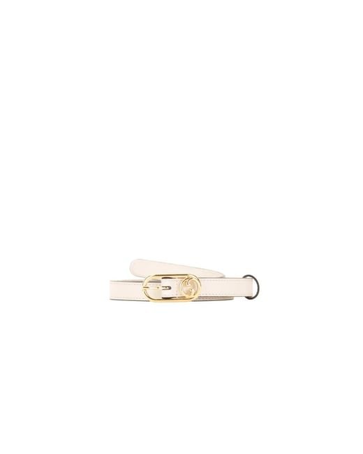 Gucci White Ledergürtel