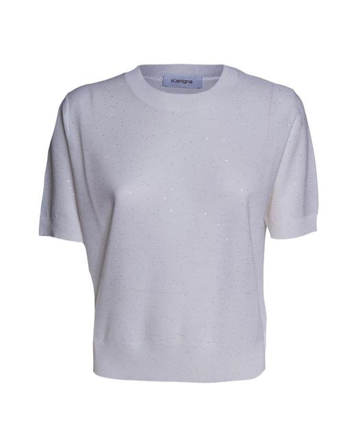 Kangra Purple Round-Neck Knitwear