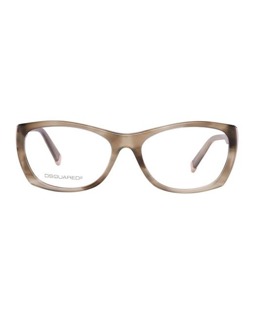 Occhiali con montatura in plastica marrone e quadrante di DSquared² in Brown da Uomo