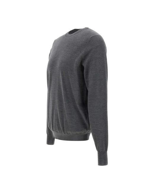 FILIPPO DE LAURENTIIS Gray Round-Neck Knitwear for men