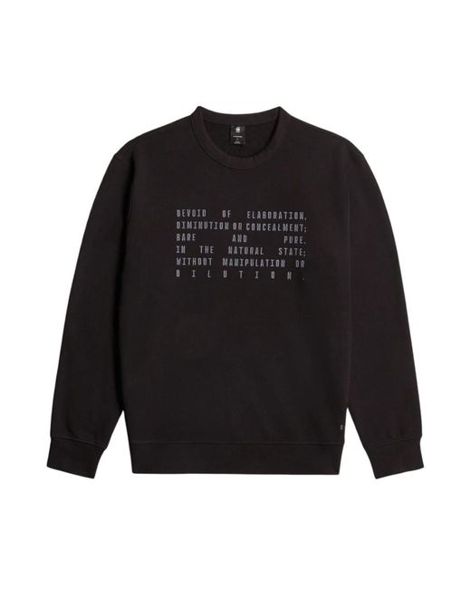 G-Star Hoodies & Sweatvesten ,Zwart ,Grafische Sweatshirts En Hoodies in het Black voor heren