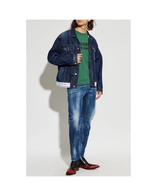 DSquared² Blue Denim Jackets for men