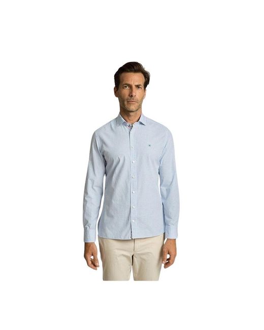 Hackett Bengal Shirt in het Blue voor heren