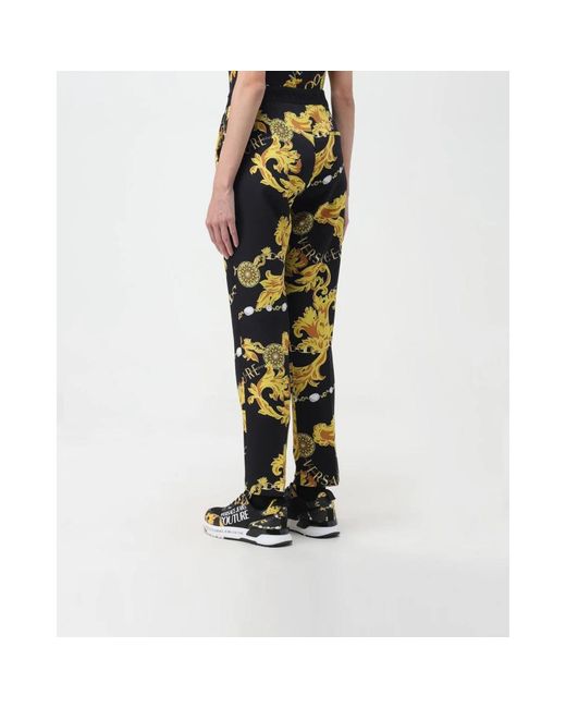 Versace Jeans Couture Yellow Straight Trousers