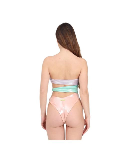 4giveness Pink Candy colors iridescent monokini