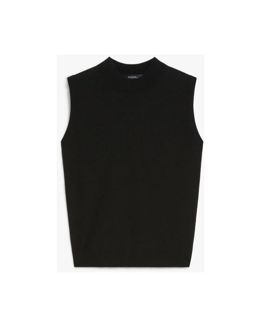 Weekend by Maxmara Black Ärmelloses vielseitiges viskosetop