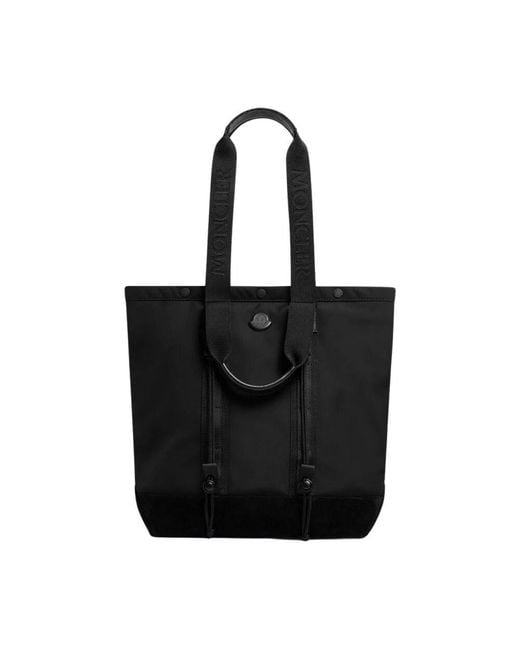 Moncler Schwarze Nylon-Tasche in Black für Herren