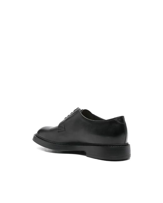 Doucal's Black Laced Shoes for men