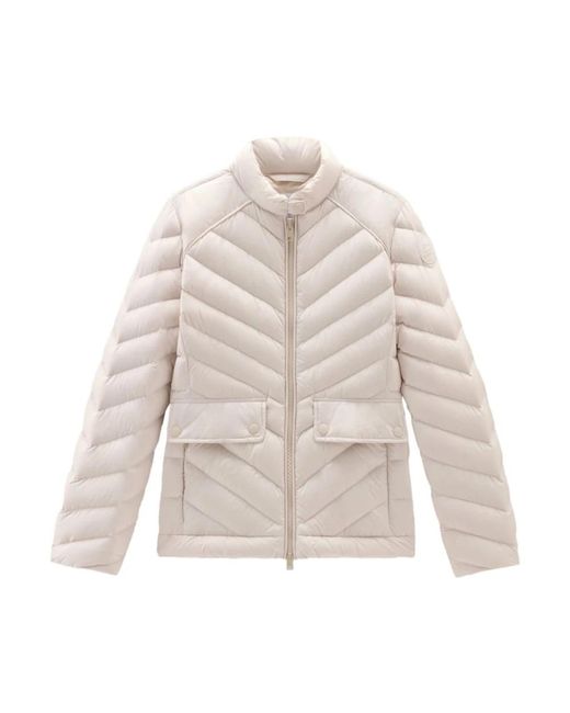 Woolrich White Winter Jackets