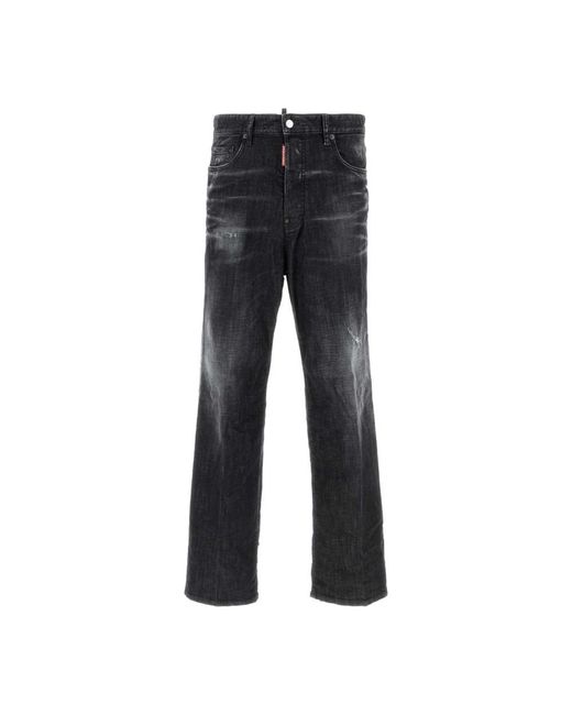 Straight Jeans DSquared² de hombre de color Black