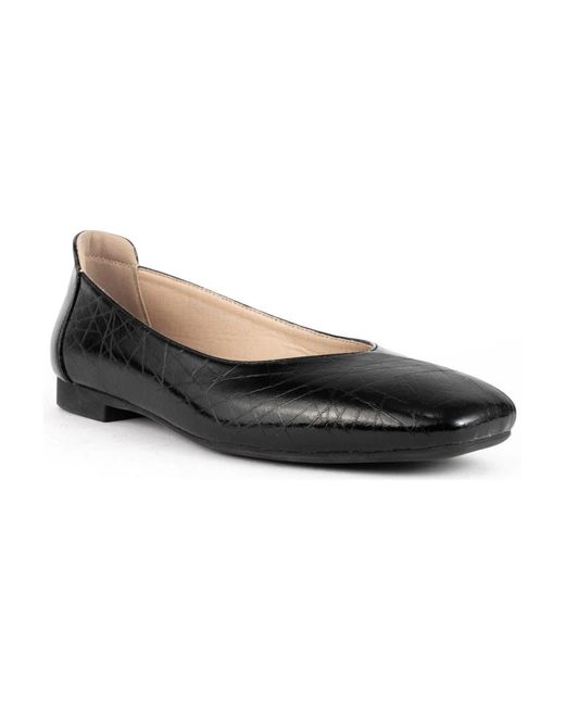 Santino Milano Black Ballerina Shoes