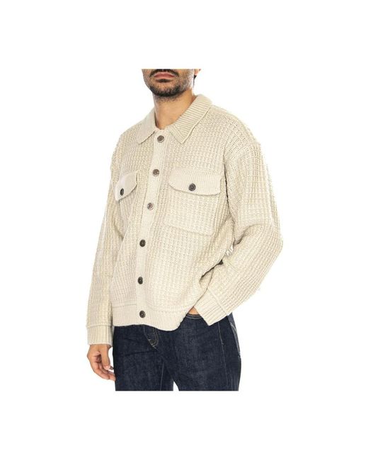 Cardigans Obey de hombre de color Natural