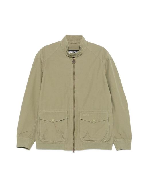 Barbour Green Bomber Jackets for men