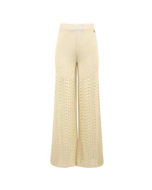 Akep Broeken ,Crème Broek Ptkd 05074 V2 Model in het Natural