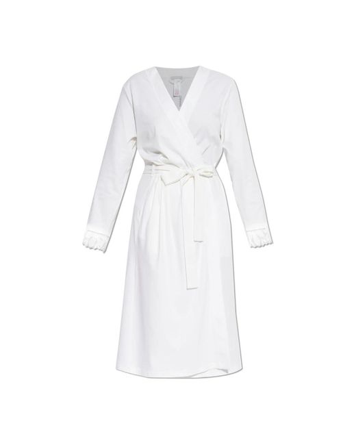 Hanro Kalea Robe in het White