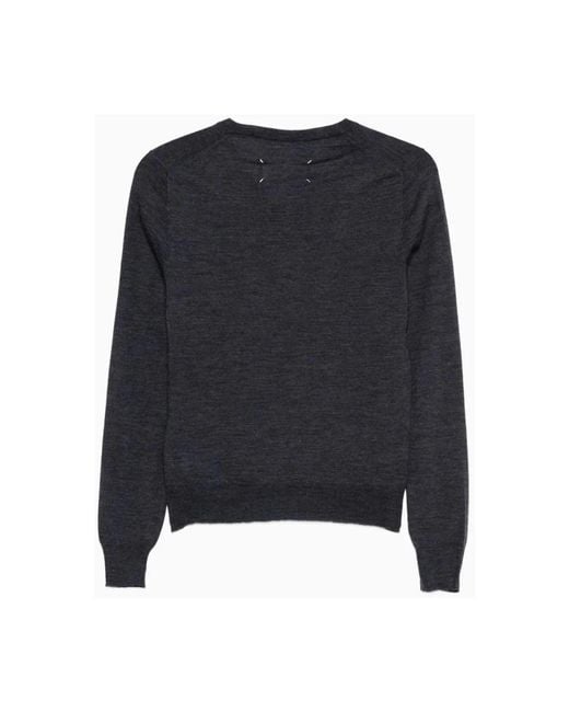 Maison Margiela Black V-Neck Knitwear