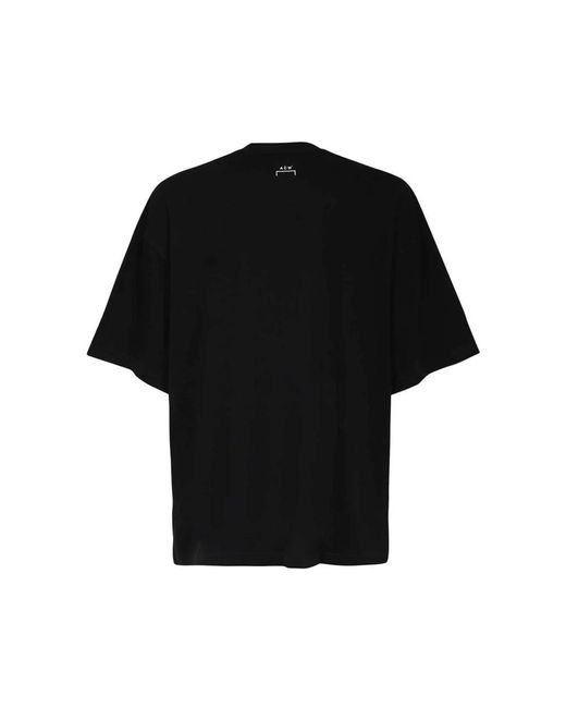 A_COLD_WALL* Tops ,Zwart ,Katoen Katoenen T-Shirt Geribbelde Halslijn in het Black voor heren
