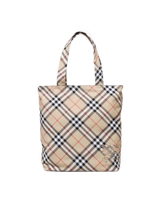 Burberry Gray Tote Bags