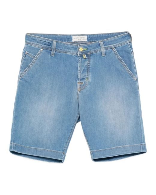 Jacob Cohen Blue Denim Shorts for men