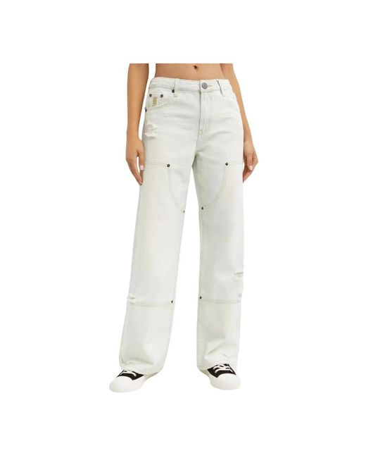 Straight Jeans One Teaspoon en coloris Natural