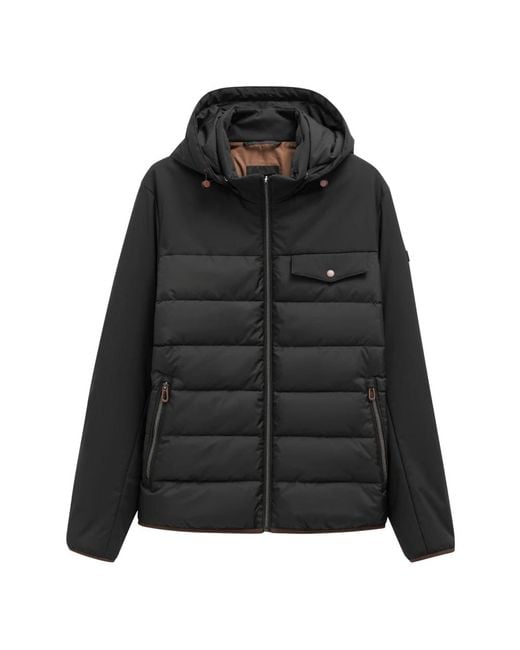 Bugatti Black Winter Jackets for men