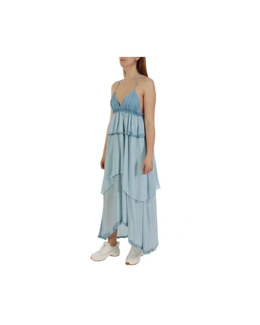 Pinko Maxi Jurk in het Blue