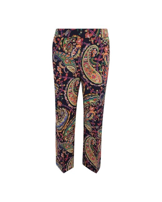 Etro Brown Straight Trousers