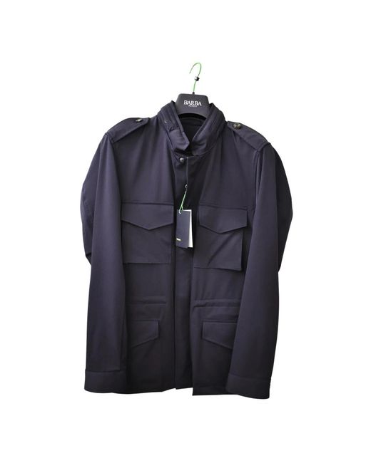 Barba Napoli Blue Light Jackets for men