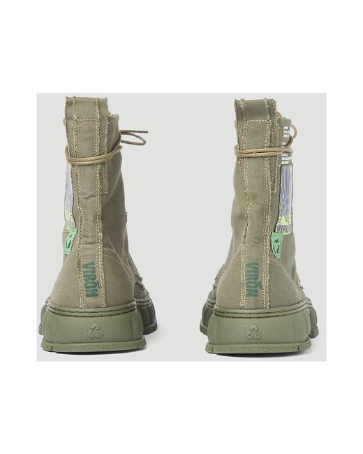 Viron Green Upcycling-leinwandstiefel